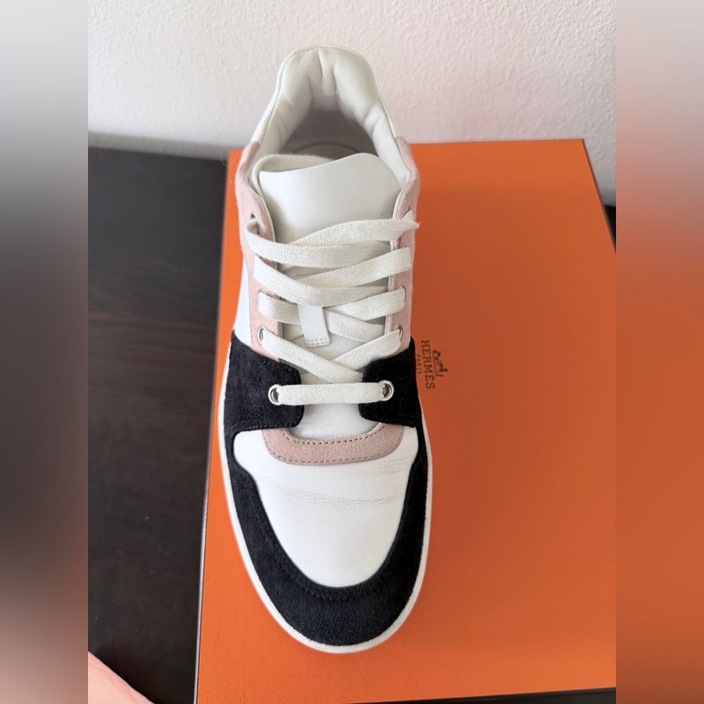 Hermès Free Sneakers in Multicolore / Rose Opaline - Size 38.5 / US 8 - Picture 3 of 16